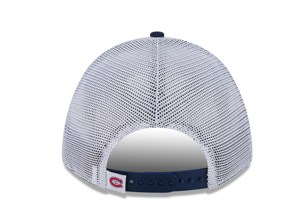New Era Montreal Canadiens Official Team Color Edition 9Forty M Crown A Frame Trucker Snapback Cap