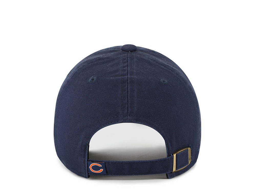 47Brand Chicago Bears Navy Classic Edition Clean Up Strapback Cap