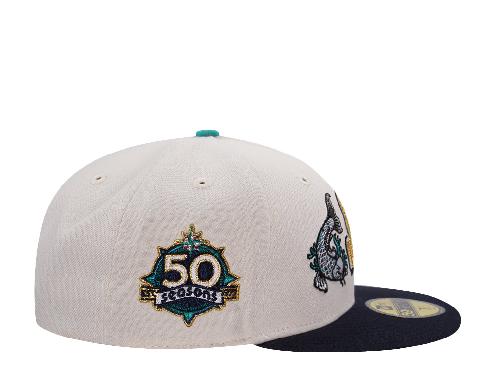 New Era Seattle Mariners 50th Anniversary Koi Chrome Two Tone Edition 59Fifty Fitted Cap