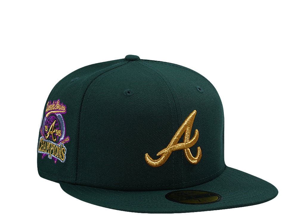 New Era Atlanta Braves World Series 1995 Dark Green Prime Edition 59Fifty Fitted Cap