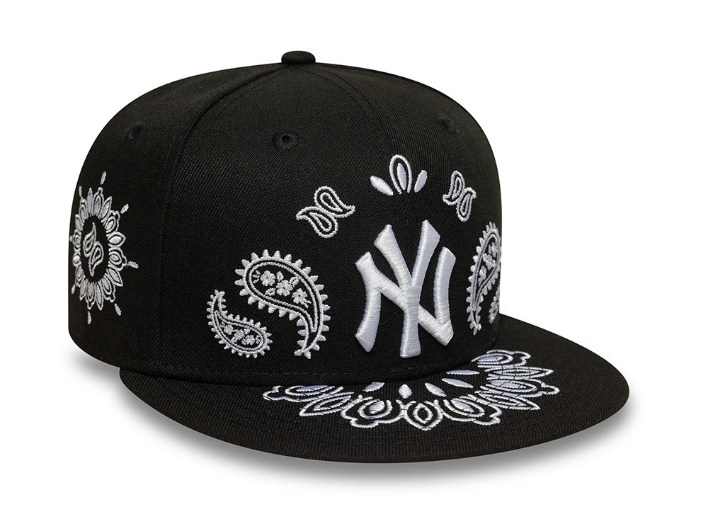 New Era New York Yankees Black Paisley Edition 59Fifty Fitted Cap