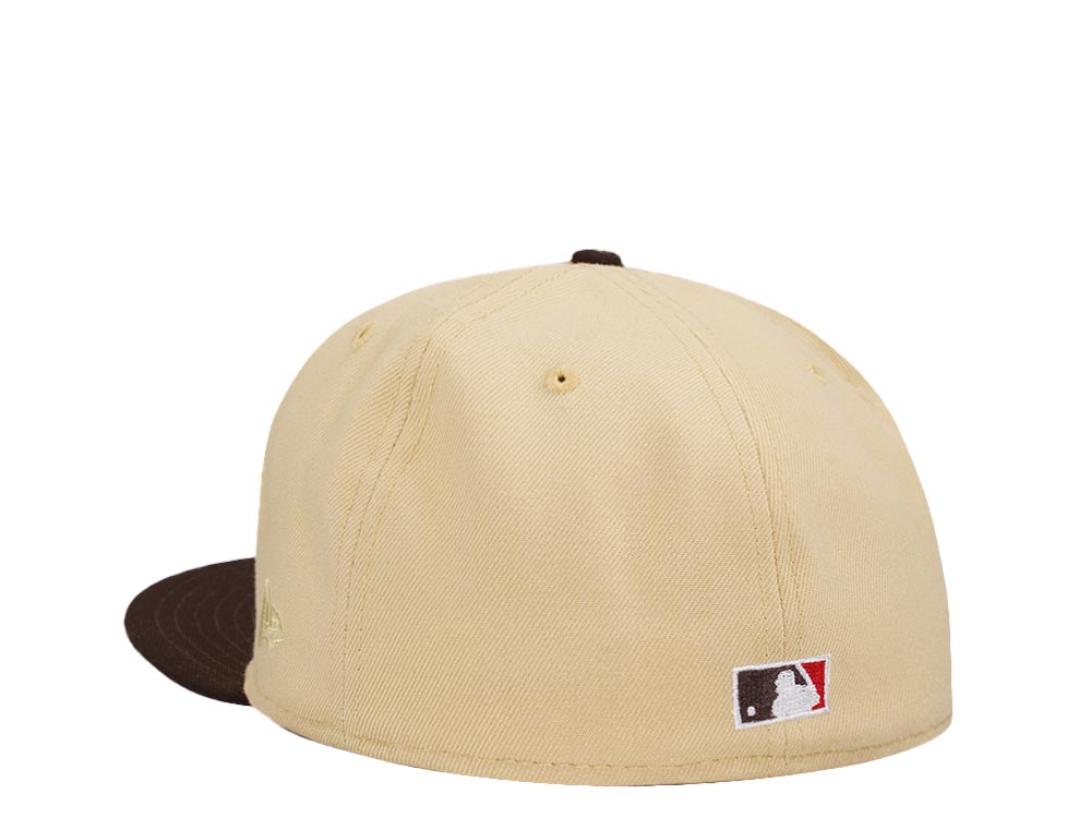 New Era San Diego Padres All Star Game 1992 Vegas Gold Merlot Two Tone Edition 59Fifty Fitted Cap