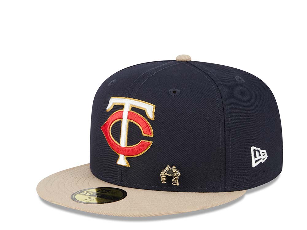 New Era Minnesota Twins Varsity Pin Two Tone Edition 59Fifty Fitted Cap