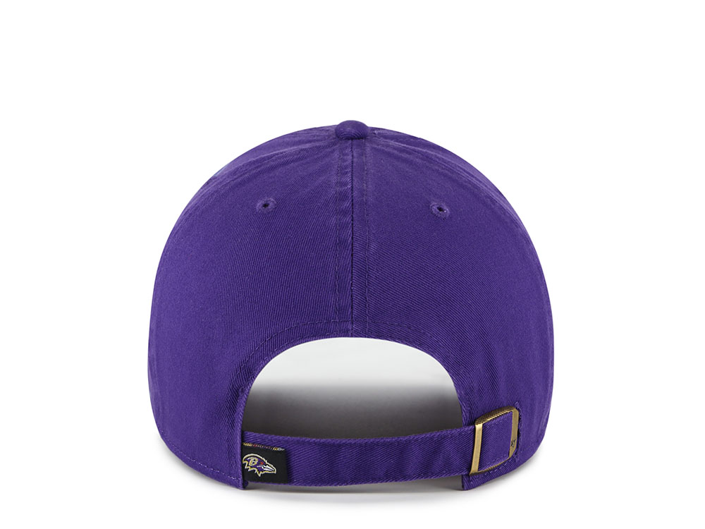 47Brand Baltimore Ravens Purple Classic Edition Clean Up Strapback Cap
