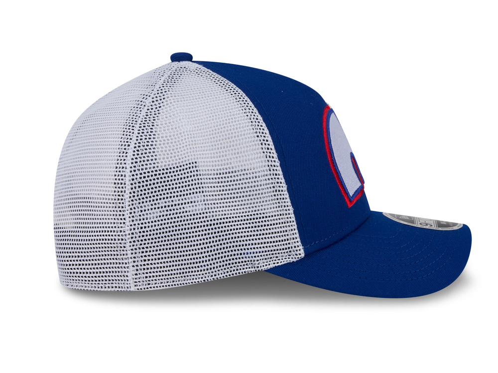 New Era Quebec Nordiques Official Team Color Edition 9Forty M Crown A Frame Trucker Snapback Cap
