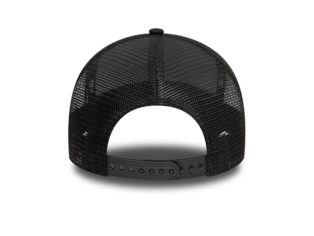 New Era AS Roma Black 9Forty A Frame Trucker Snapback Cap