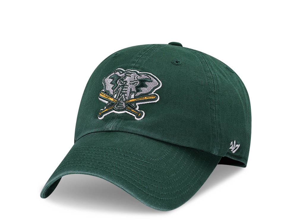 47Brand Oakland Athletics Cooperstown Dark Green Clean Up Strapback Cap