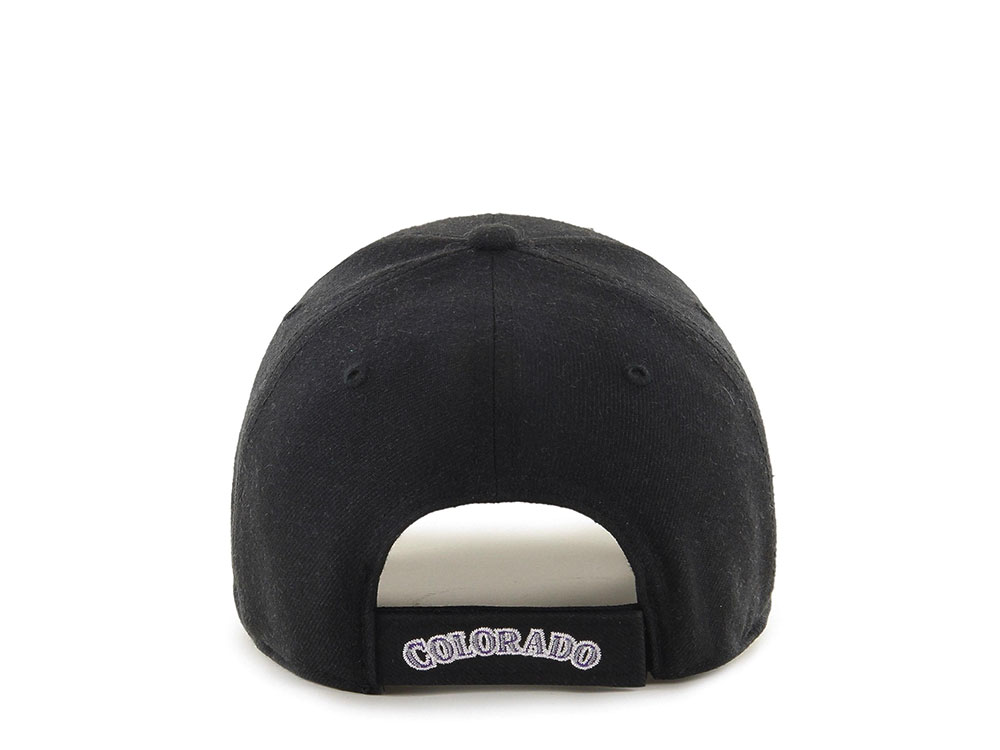 47Brand Colorado Rockies Black Classic Strapback Cap