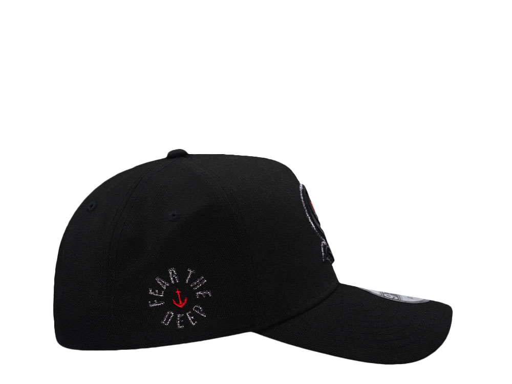 New Era Seattle Kraken Fear the Deep Metallic Black Prime Edition 9Forty A Frame Snapback Cap