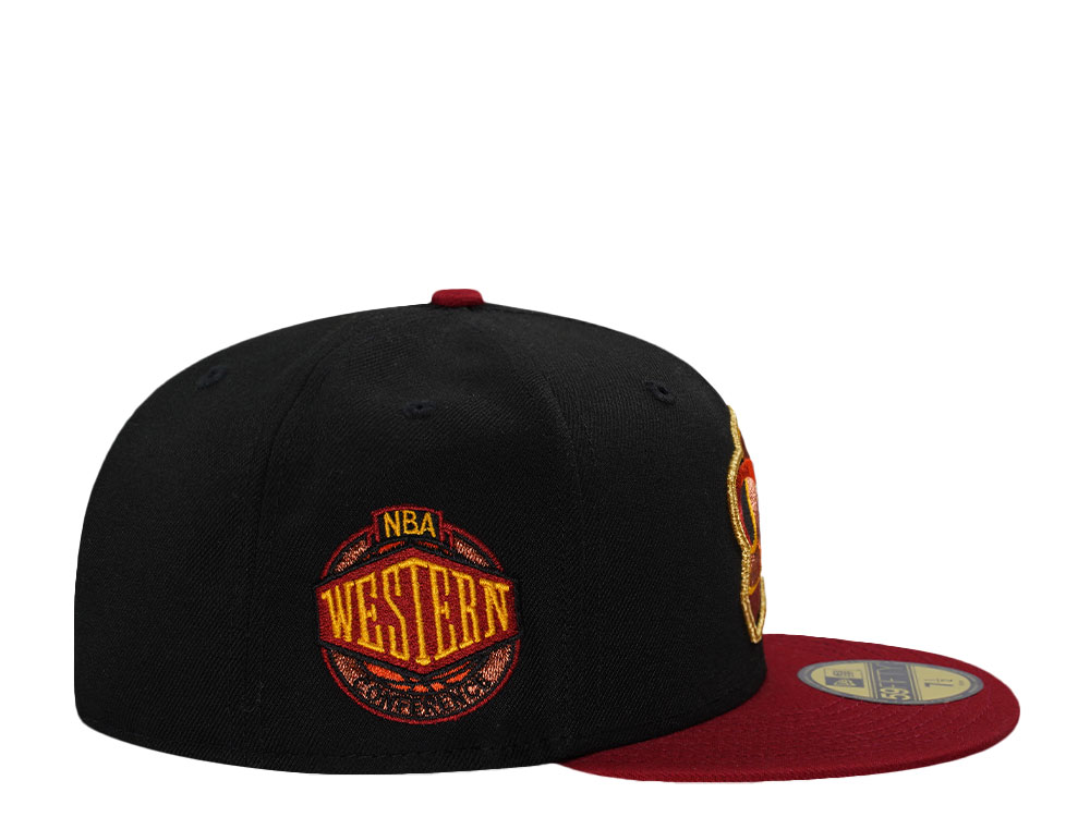 New Era Seattle Supersonics Western Conference Black Two Tone Edition 59Fifty Fitted Cap
