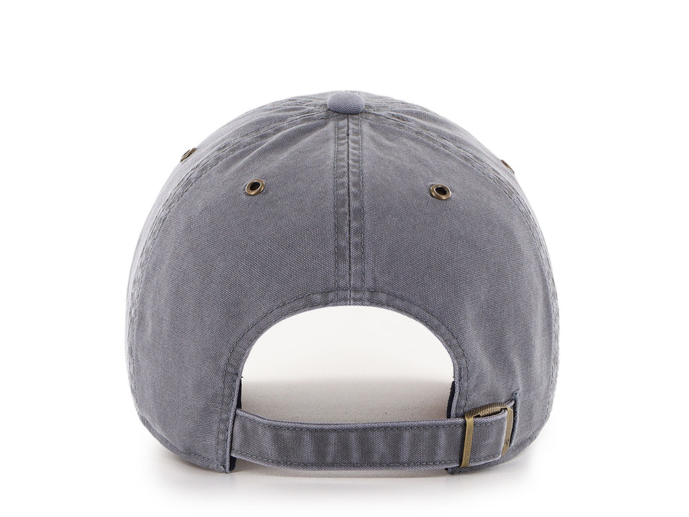 47 Brand Boston Red Sox Suede Visor Light Gray Clean Up Strapback Cap
