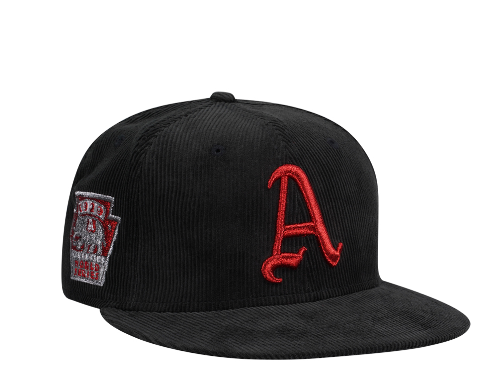 New Era Oakland Athletics World Series 1929 Liquid Metall Dark Side Cord Edition 59Fifty Fitted Cap