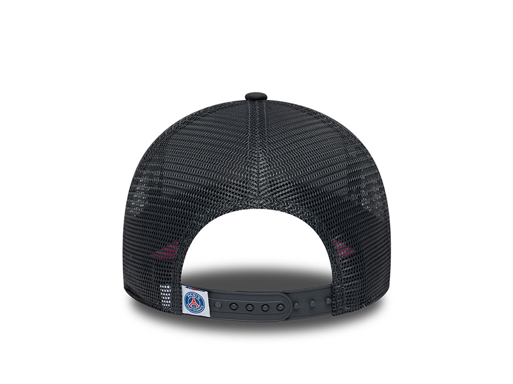 New Era Paris Saint Germain Neon Pink Gray Prime Edition 9Forty A Frame Trucker Snapback Cap