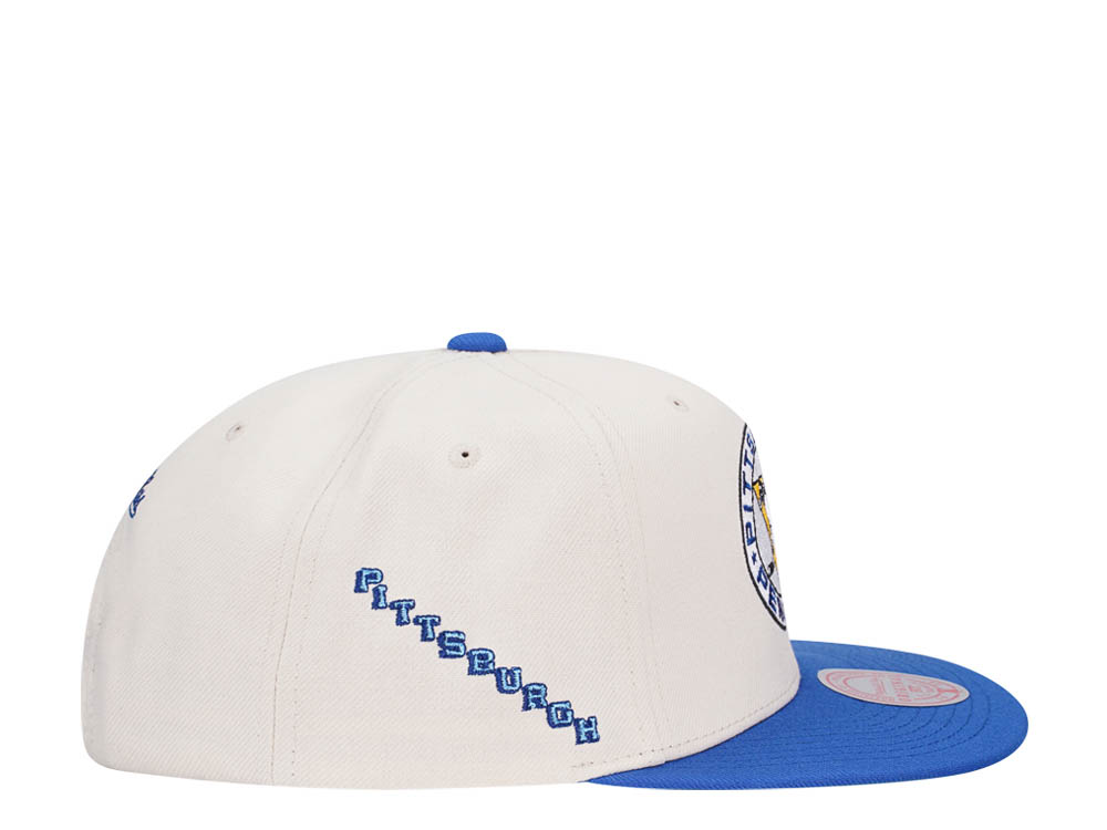 Mitchell & Ness Pittsburgh Penguins Vintage Off-White Snapback Cap