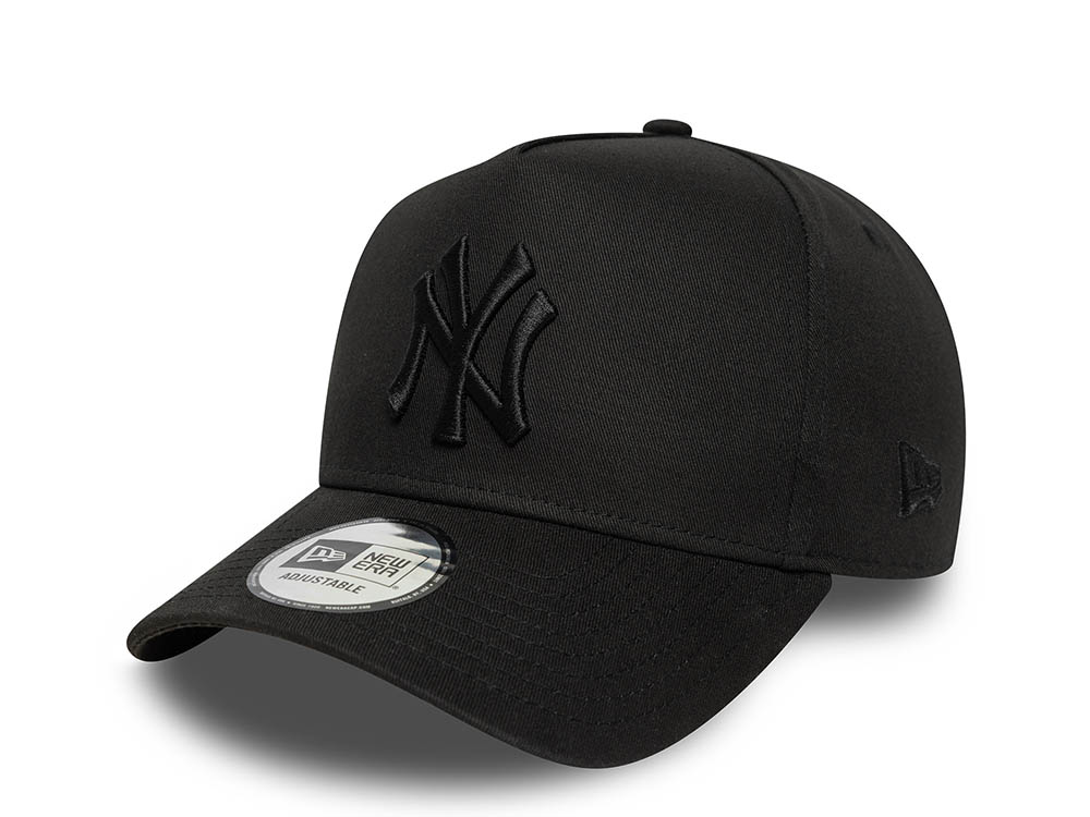 New Era New York Yankees League Essential Black 9Forty A Frame Snapback Cap