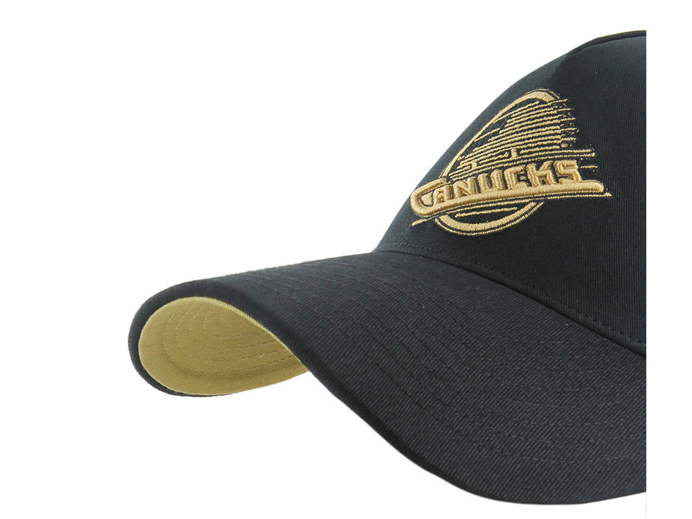 47Brand Vancouver Canucks Vintage Black Sure Shot Edition Hitch Snapback Cap