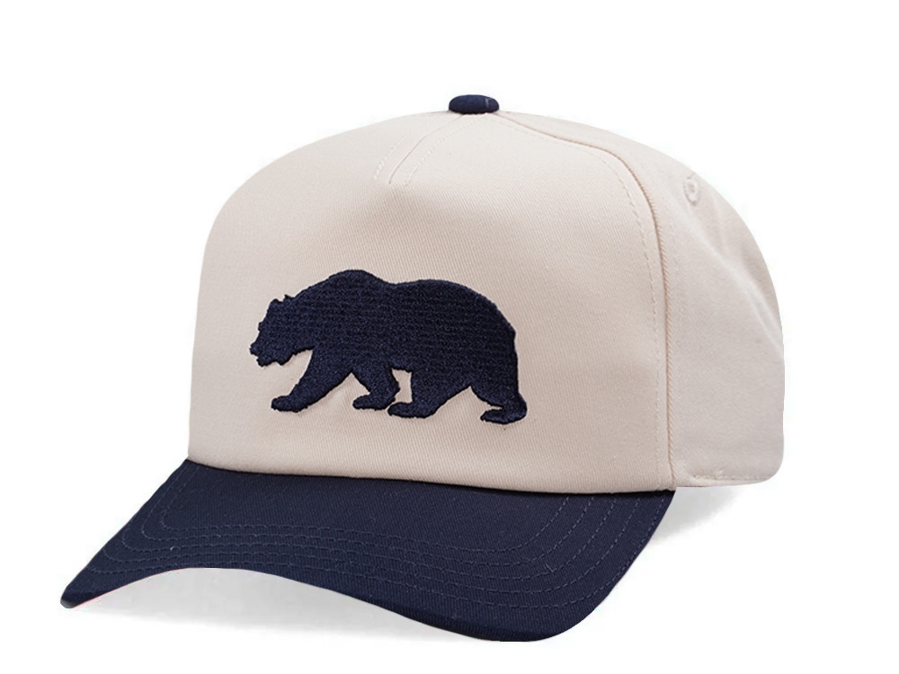 American Needle Roscoe Bear White Two Tone Edition Snapback Cap