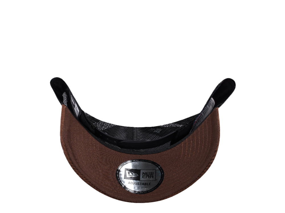 New Era Red Bull Racing Corduroy Brown 9Forty A Frame Trucker Snapback Cap