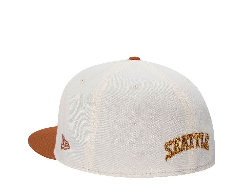 New Era Seattle Supersonics Western Conference Chrome Two Tone Edition 59Fifty Fitted Cap