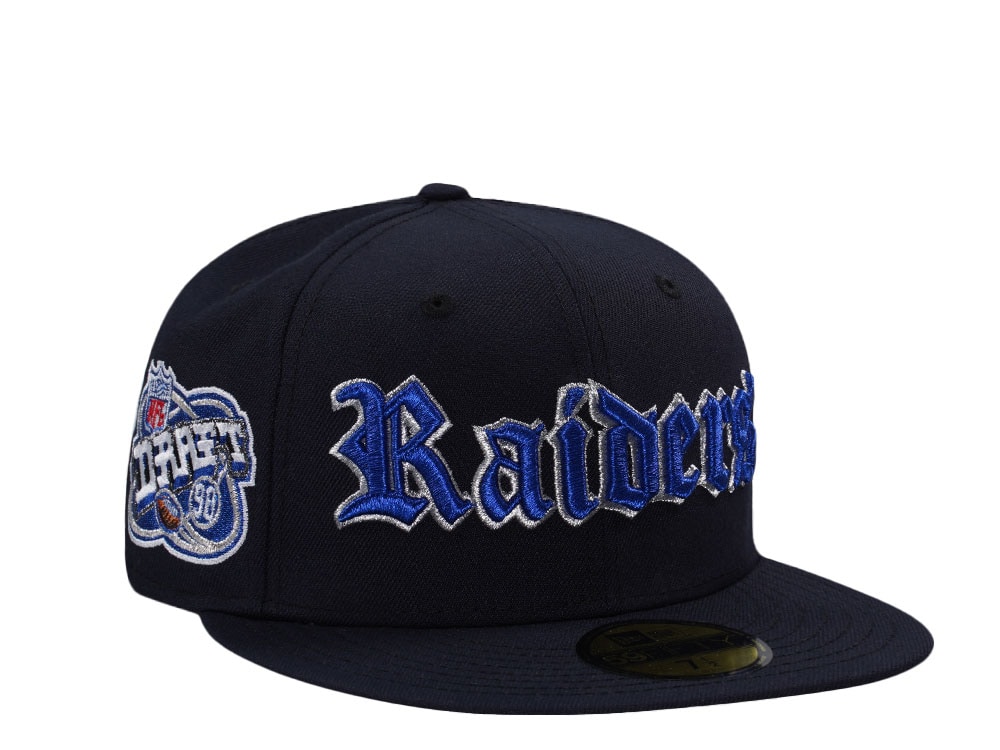New Era Las Vegas Raiders Draft 1998 Navy Metallic Edition 59Fifty Fitted Cap