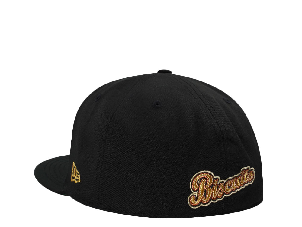 New Montgomery Biscuits Black Metallic Prime Edition 59Fifty Fitted Cap