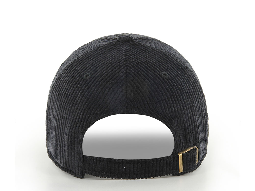 47 Brand New York Yankees Corduroy Black Base Runner Clean Up Strapback Cap