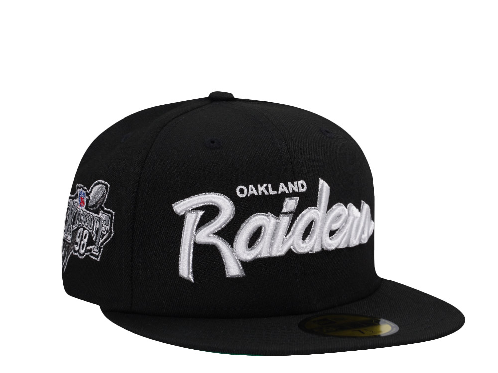 New Era Oakland Raiders 98 Kick Off Black Prime Edition 59Fifty Fitted Cap