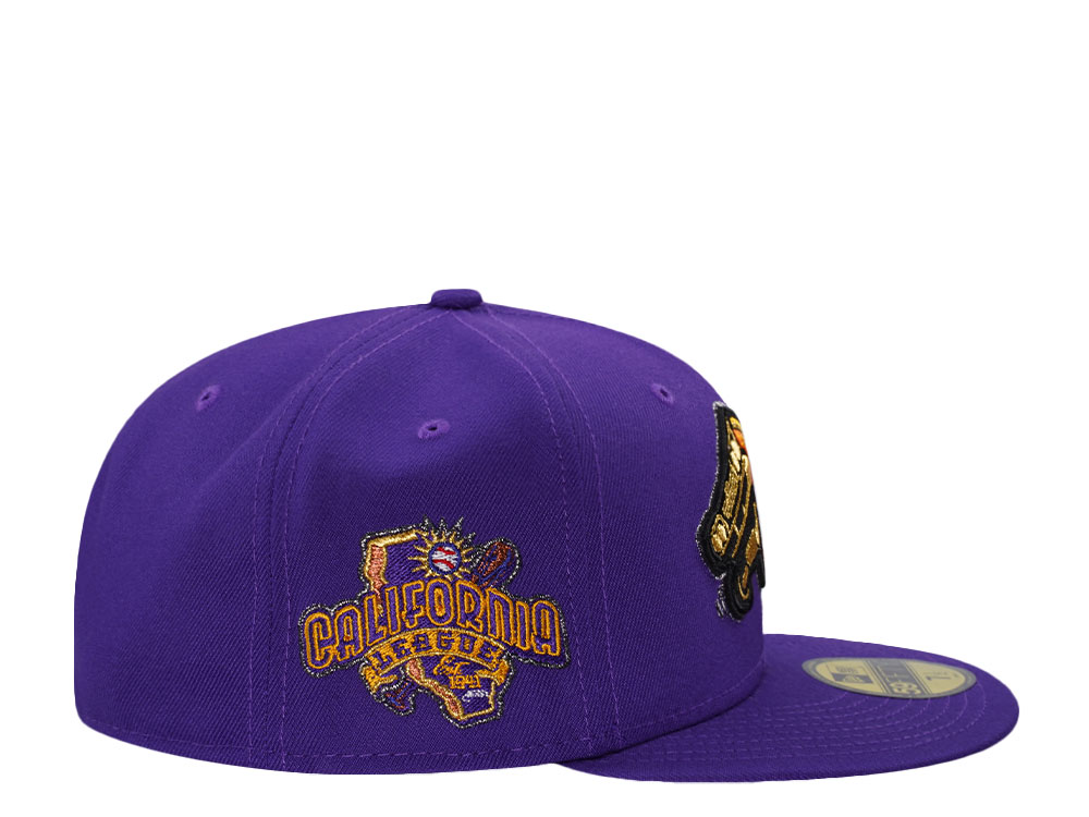 New Era Fresno Grizzlies Lowrider California League Purple Prime Edition 59Fifty Fitted Cap