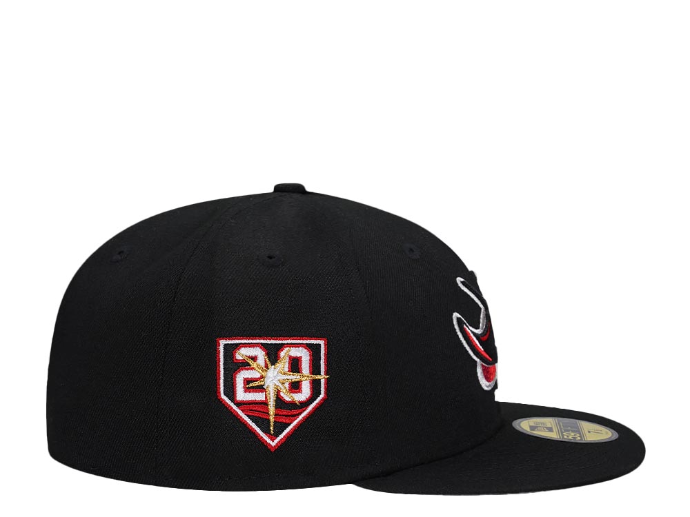 New Era Tampa Bay Rays 20th Anniversary Black Edition 59Fifty Fitted Cap