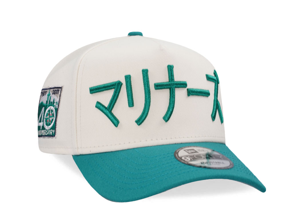 New Era Seattle Mariners 40th Anniversary Chrome Two Tone Edition 9Forty A Frame Snapback Cap