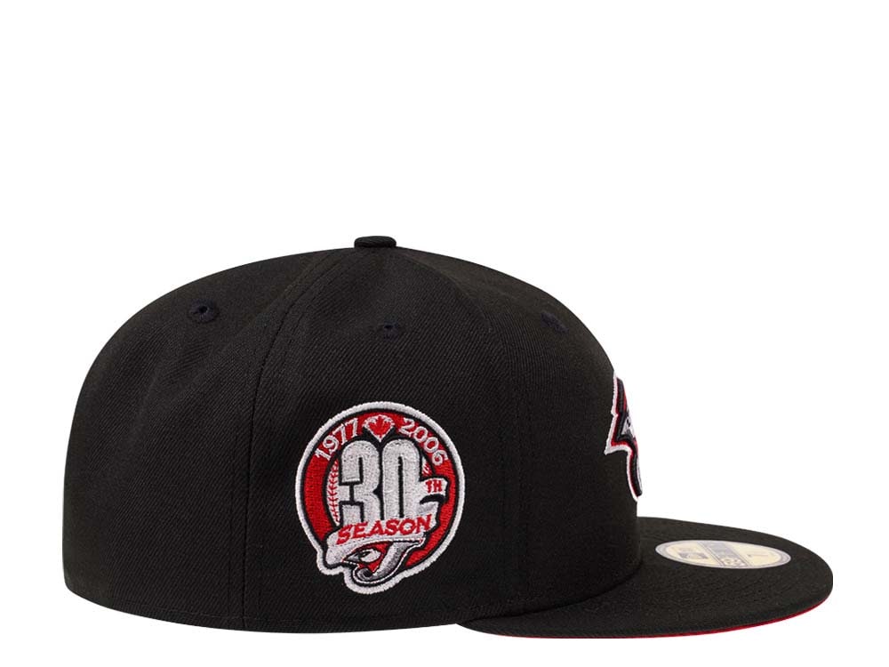 New Era Toronto Blue Jays 30th Season Black and Red Edition 59Fifty Fitted Cap