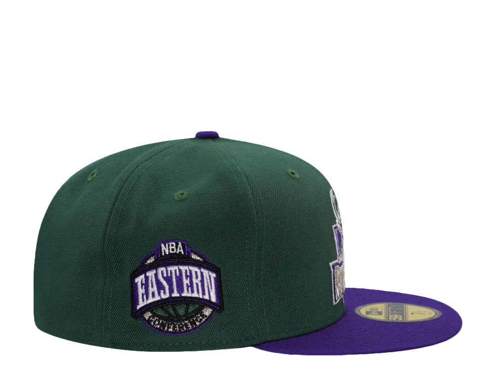 New Era Milwaukee Bucks Eastern Conference Green Two Tone Edition 59Fifty Fitted Cap