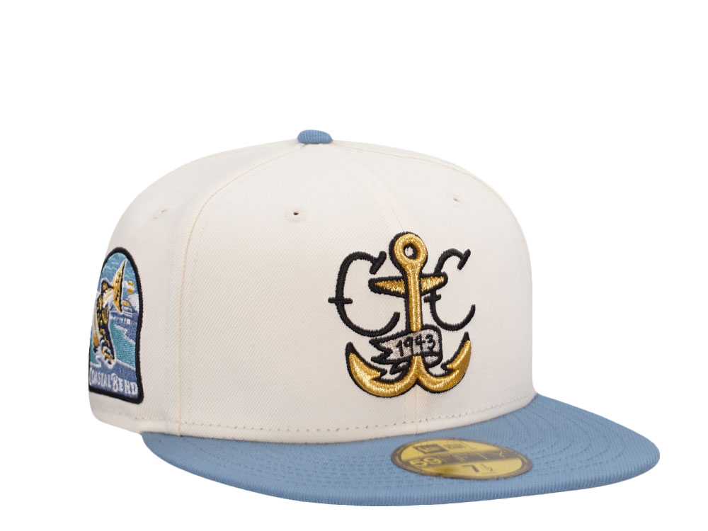 New Era Corpus Christi Hooks Coastal Bend Chrome Two Tone Edition 59Fifty Fitted Cap