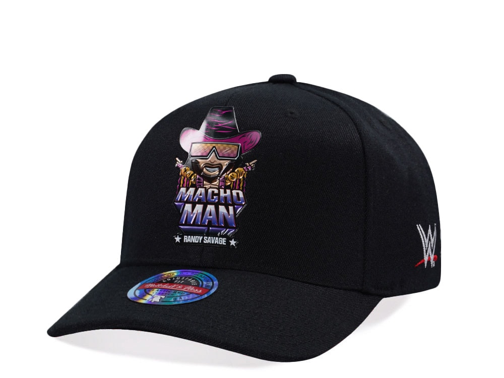 Mitchell & Ness Wrestlemania WWE Randy Savage Classic Red Stretch Snapback Cap