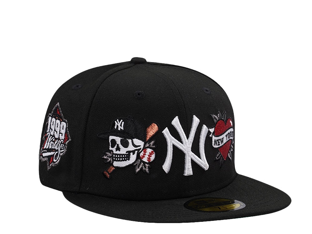 New Era New York Yankees World Series 1999 Tattoo Black Prime Edition 59Fifty Fitted Cap