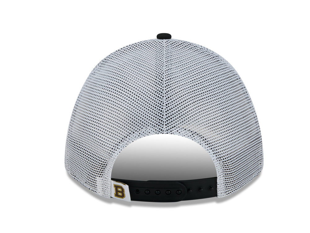 New Era Boston Bruins Official Team Color Edition 9Forty M Crown A Frame Trucker Snapback Cap