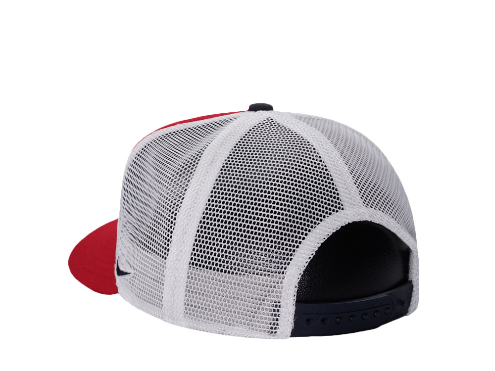 Nike Boston Red Sox Primetime Dri-Fit Rise Red Edition Trucker Snapback Cap