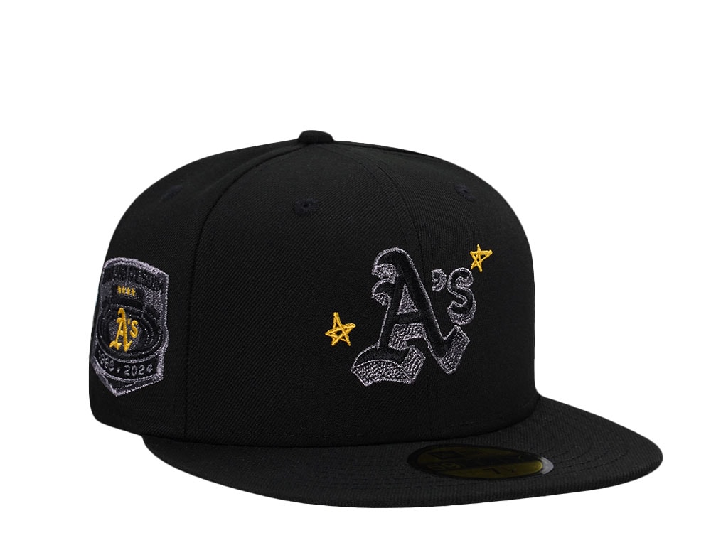 New Era Oakland Athletics Coliseum Stadium Star Black Prime Edition 59Fifty Fitted Cap