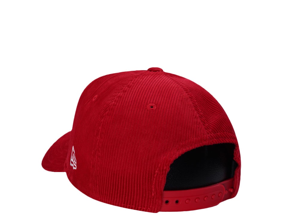 New Era Anaheim Angeles 35th Anniversary Red Corduroy Prime Edition 9Forty A Frame Snapback Cap