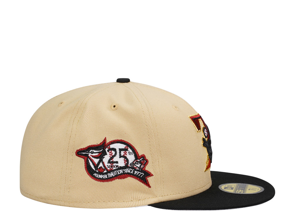 New Era Toronto Blue Jays 25th Anniversary Vegas Gold Two Tone Edition 59Fifty Fitted Cap