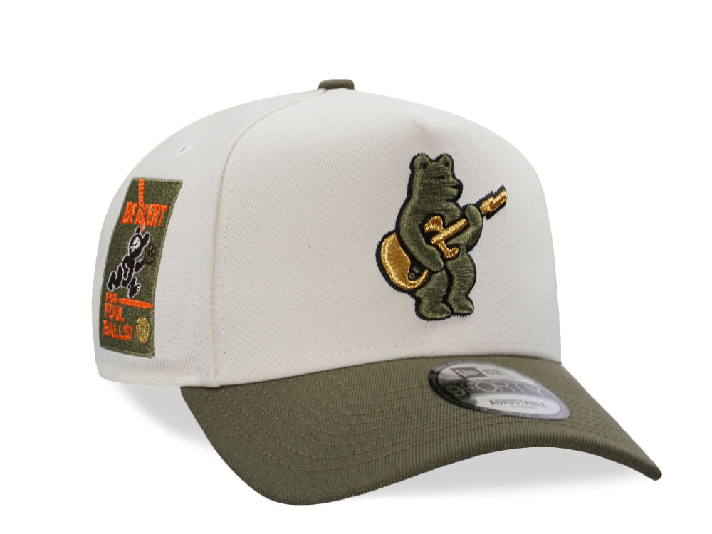 New Era Chicago Cubs Be Alert Chrome Two Tone Edition 9Forty A Frame Snapback Cap