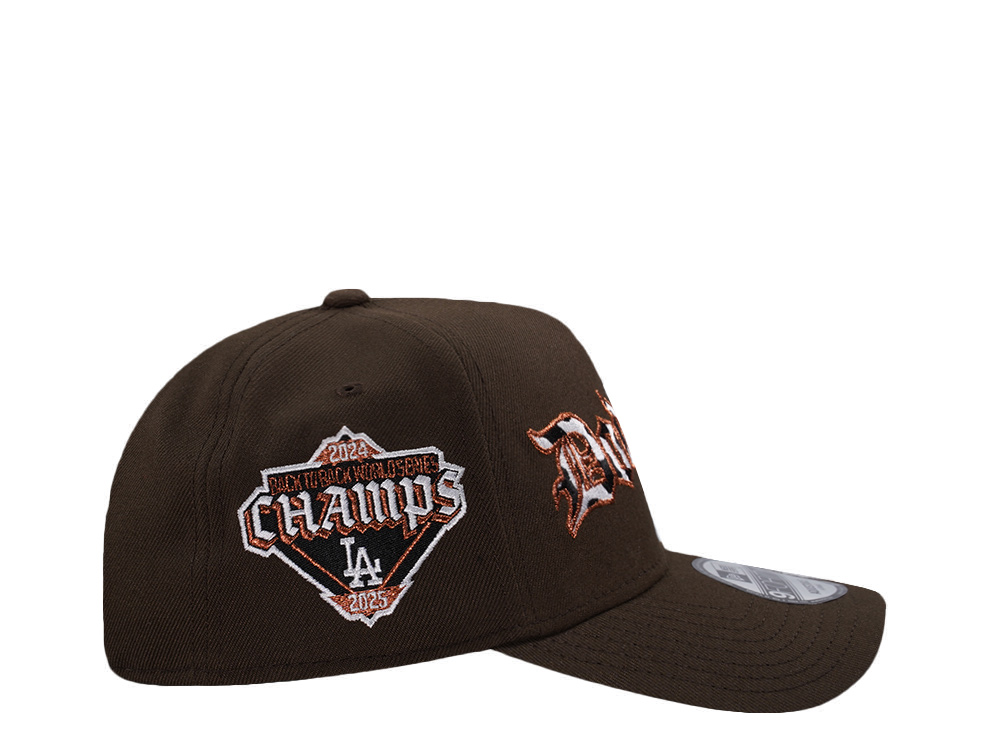 New Era Los Angeles Dodgers World Series 2025 Walnut Prime Edition 9Forty A Frame Snapback Cap