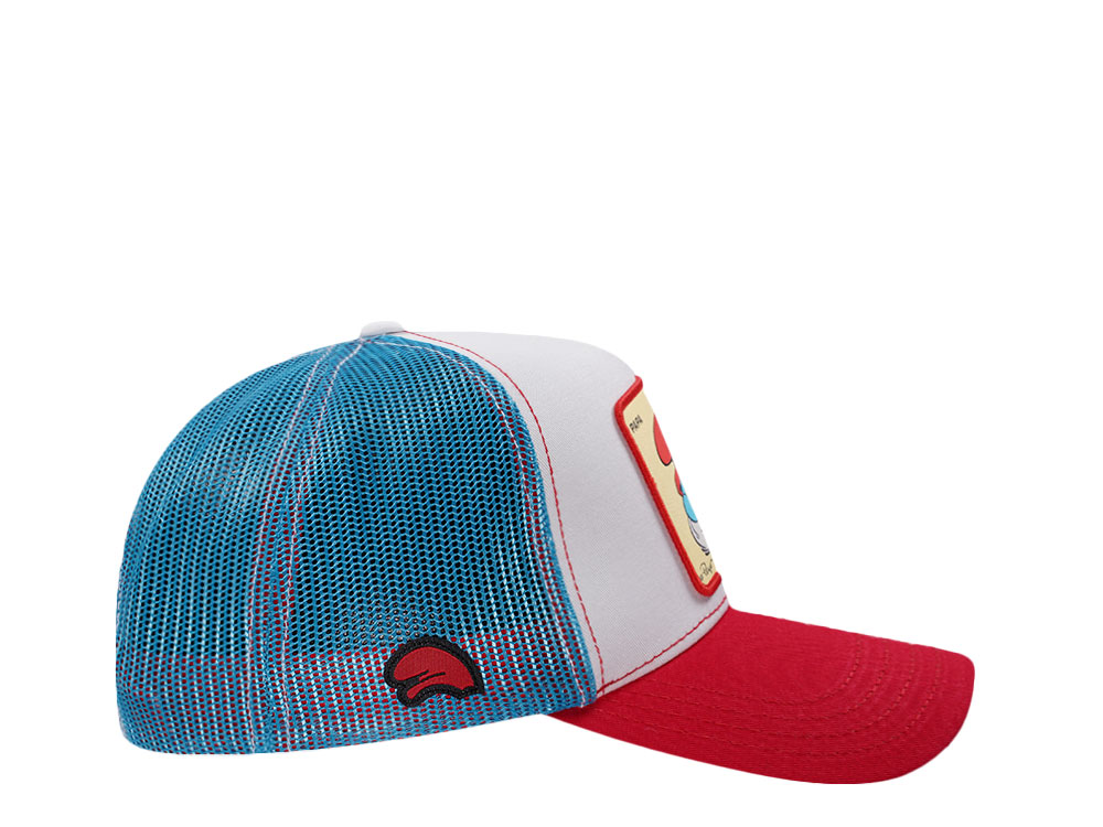 Capslab Square Patch Papa Smurf Trucker Snapback Cap