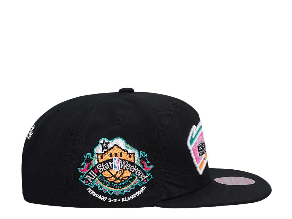 Mitchell & Ness San Antonio Spurs All Star Weekend Neon Tropical Hardwood Classic Snapback Cap