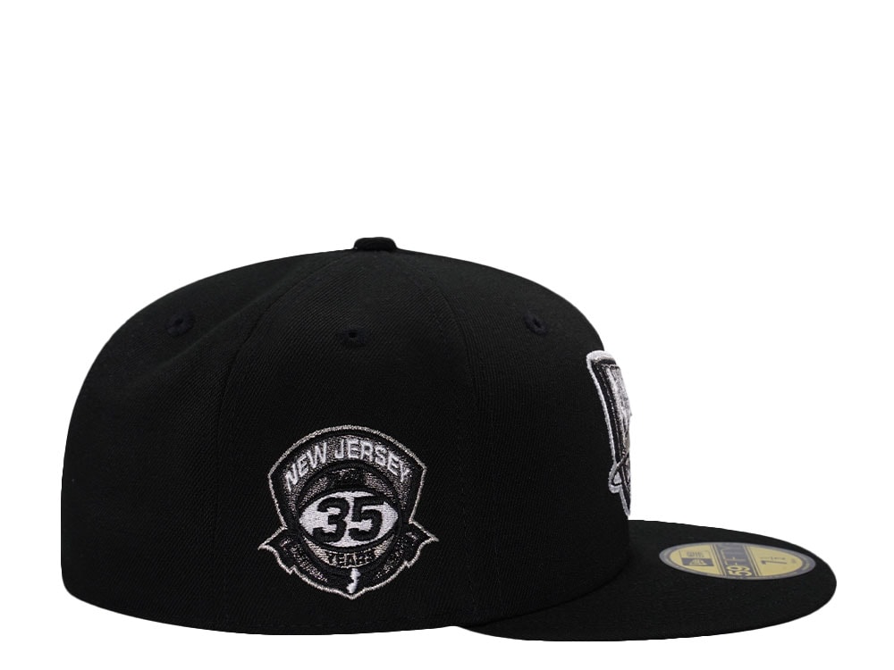New Era New Jersey Nets 35th Anniversary Black Prime Edition 59Fifty Fitted Cap