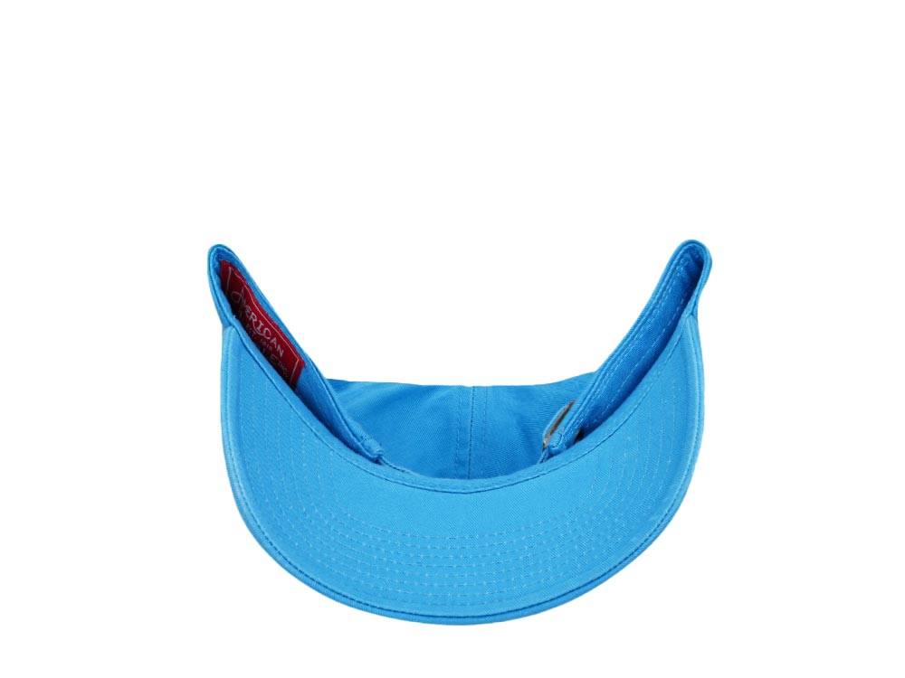 American Needle Arcade Micro Slouch Blue Casual Strapback Cap