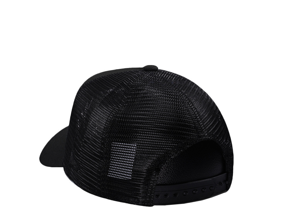 New Era Detroit Tigers Black On Black Edition 9Forty A Frame Trucker Snapback Cap