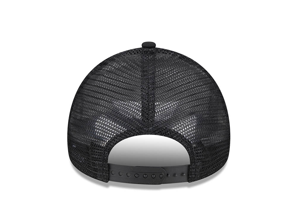 New Era Tampa Bay Rays Black All Day 9Forty A Frame Trucker Snapback Cap