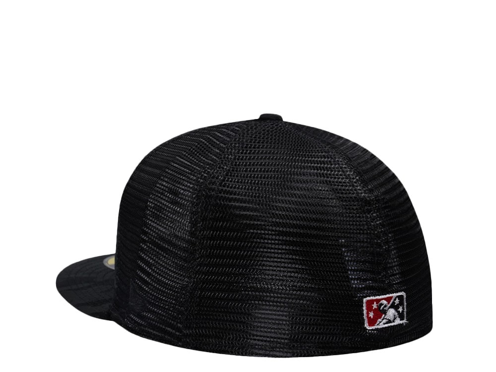 New Era Pensacola Blue Wahoos Camo Metallic Classic Trucker Edition 59Fifty Fitted Cap