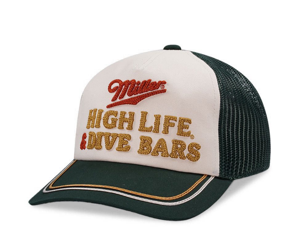 American Needle Miller High Life & Dive Bars Trucker Snapback Cap